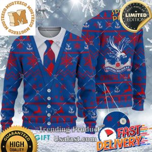 Crystal Palace F.C Cardigan Ugly Sweater 2023 For Holiday 2023 Xmas Gifts