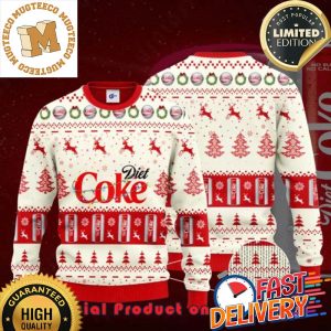 Diet Coke Santa Hat Reindeer Ugly Christmas Sweater For Holiday 2023 Xmas Gifts