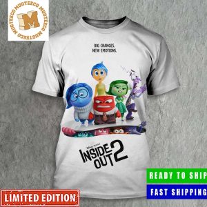 Disney Pixar Inside Out 2 Big Changes New Emotions In Theaters June 2024 Poster All Over Print Shirt