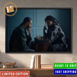 Drake and J. Cole Recreated Messi and Ronaldo’s Iconic Chess Photo Home Decorations Poster Canvas
