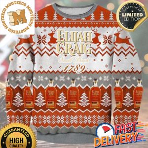 Elijah Craig Small Batch Ugly Christmas Sweater For Holiday 2023 Xmas Gifts