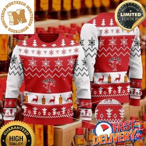 Fireball Cinnamon Whisky Ugly Christmas Sweater For Holiday 2023 Xmas Gifts