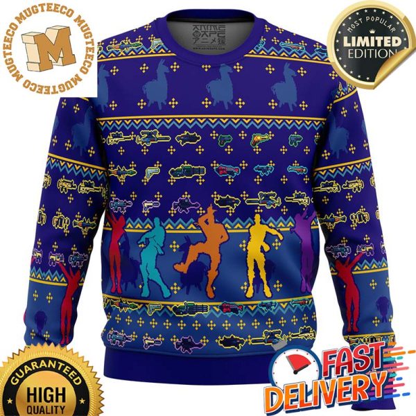 Fortnite Party Dancing Knitted Ugly Christmas Sweater