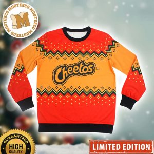 Frito Lay Cheetos Snack Knitted Ugly Christmas Sweater