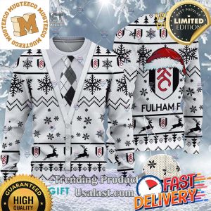 Fulham F.C Cardigan Ugly Sweater 2023 For Holiday 2023 Xmas Gifts