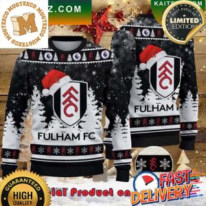 Fullham FC Santa Hat Ugly Christmas Sweater For Holiday 2023 Xmas Gifts