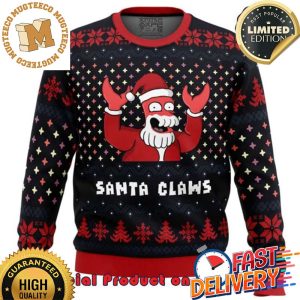 Futurama Santa Claus Ugly Christmas Sweater For Holiday 2023 Xmas Gifts