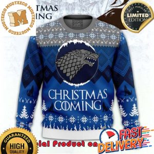 GOT Game of Thrones Christmas Is Coming Ugly Christmas Sweater For Holiday 2023 Xmas Gifts