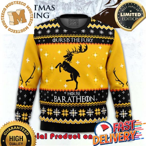 GOT Game of Thrones House Baratheon Ugly Christmas Sweater For Holiday 2023 Xmas Gifts