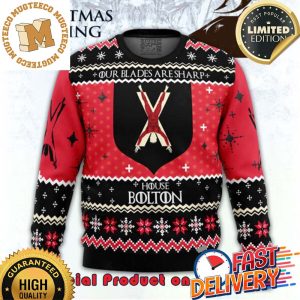 GOT Game of Thrones House Bolton Ugly Christmas Sweater For Holiday 2023 Xmas Gifts