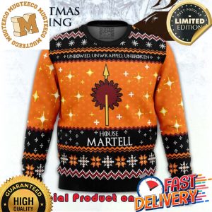 GOT Game of Thrones House Martell Ugly Christmas Sweater For Holiday 2023 Xmas Gifts
