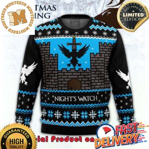 GOT Game of Thrones Night’s Watch Ugly Christmas Sweater For Holiday 2023 Xmas Gifts