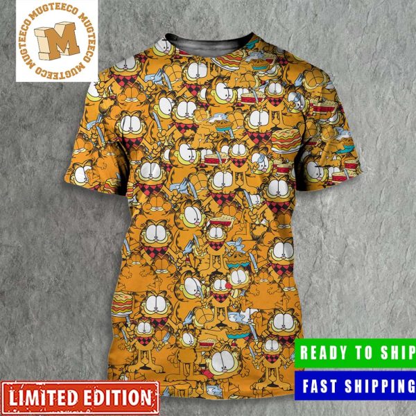 Garfield Funny All Style Emotions And Find That Turkey Funny All Over Print Shirt