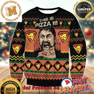 Gladiator This Is Pizza Ugly Christmas Sweater For Holiday 2023 Xmas Gifts