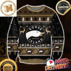 Goose Island Beer 3D Ugly Christmas Sweater For Holiday 2023 Xmas Gifts