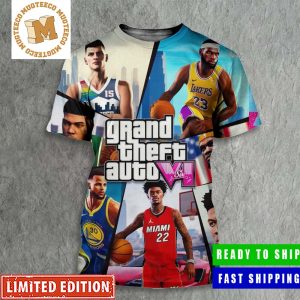 Grand Theft Auto VI NBA Version All Over Print Shirt