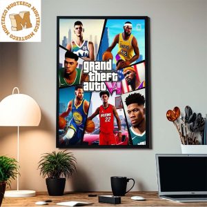 Grand Theft Auto VI NBA Version Home Decor Poster Canvas