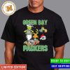Green Bay Packers Grinch Football Zipper Funny Christmas Gift Unisex T-Shirt