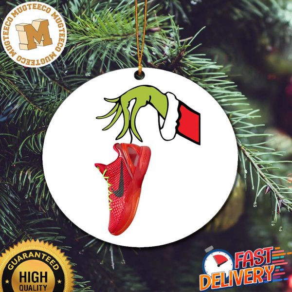 Grinch Hand Stole The Kobe 6 Protro Reverse Grinch Christmas Tree Decorations Ornament