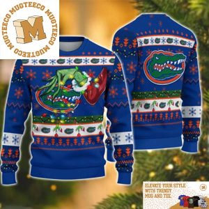 Grinch Stole Florida Gators NCAA Funny Xmas 2023 Gift For Holiday Ugly Christmas Sweater