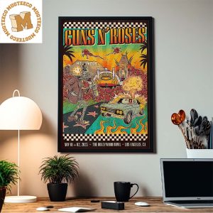 Guns N Roses The Hollywood Bowl Making History In Los Angeles November 2023 Home Decor Poster Canvas