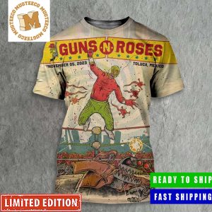 Guns N Roses Toluca Mexico November 05 2023 Hell And Heaven Fest Wrestling Poster All Over Print Shirt