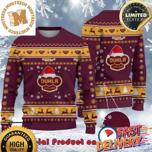 HC Dukla Jihlava Tipsport Extraliga Santa Hat Ugly Christmas Sweater For Holiday 2023 Xmas Gifts