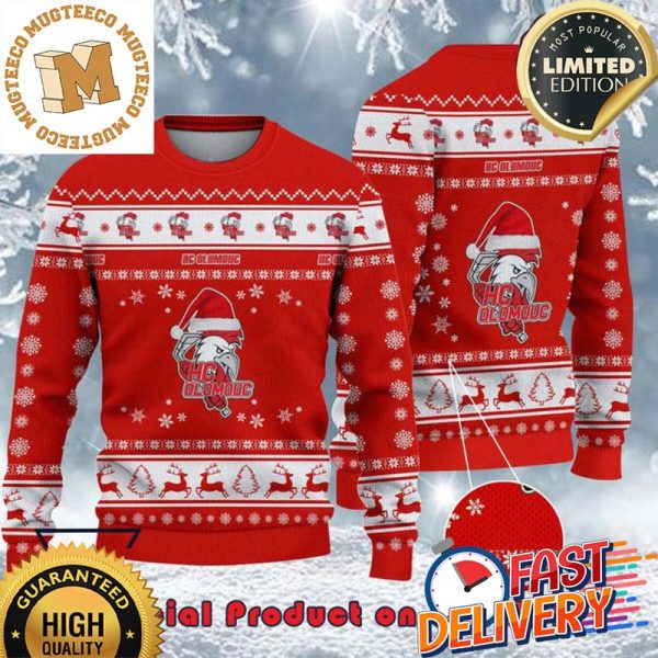 HC Olomouc Santa Hat Ugly Christmas Sweater For Holiday 2023 Xmas Gifts