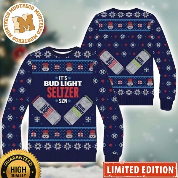 It’s Bud Light Seltzer SZN Ugly Christmas Sweater