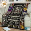 I Love You To The Moon And Back Jack Skellington Fleece Blanket