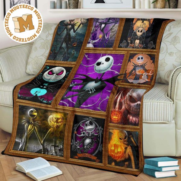 Jack Skellington Fleece Blanket Pumpkin King Fan Gift Idea