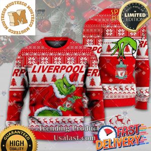 Liverpool x Grinch Xmas Ugly Sweater For Holiday 2023 Xmas Gifts