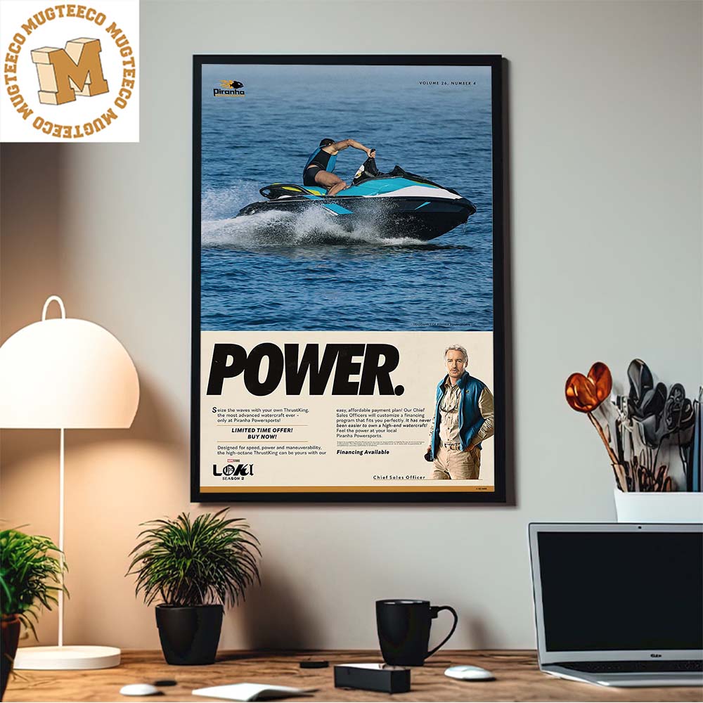 Loki Season 2 Mobius Chief Sales Officer Selling Jet Ski Dedicated Workers Home Decor Poster Canvas