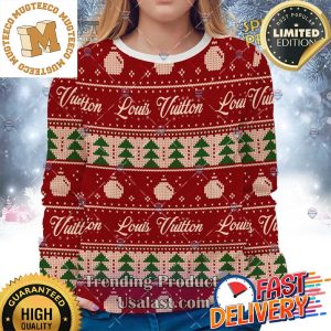 Louis Vuitton Christmas Version Ugly Sweater Style 01 For Holiday 2023 Xmas Gifts