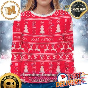 Louis Vuitton Christmas Version Ugly Sweater Style 05 For Holiday 2023 Xmas Gifts