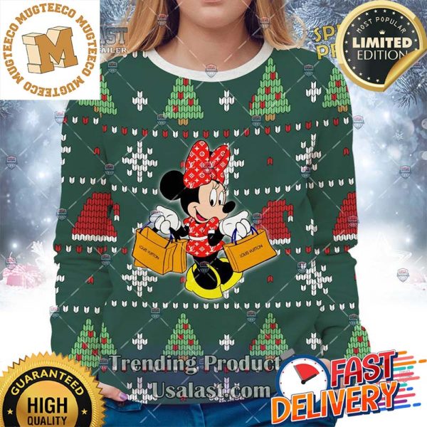 Louis Vuitton Disney Christmas Ugly Sweater For Holiday 2023 Xmas Gifts