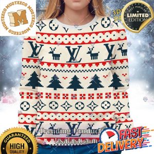 Louis Vuitton Premium Christmas Ugly Sweater For Holiday 2023 Xmas Gifts