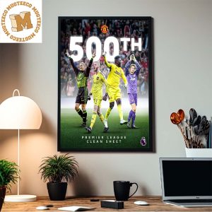 Manchester United 500 Premier League Clean Sheet Home Decor Poster Canvas