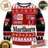 Marlboro Racing Big Logo Merry Christmas Holiday Ugly Sweater