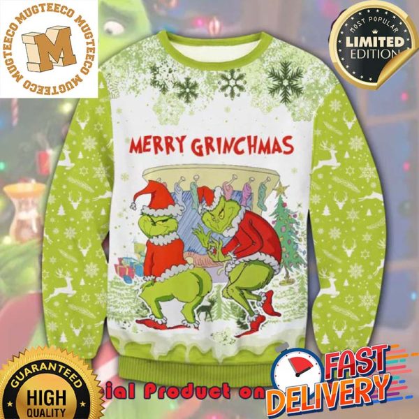 Merry Grinchmass Santa Claus Ugly Christmas Sweater For Holiday 2023 Xmas Gifts