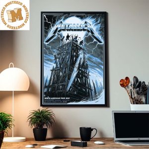 Metallica M72 Detroit North American Tour 2023 Exclusive Colorway Pop Up Shop Decorations Poster Canvas