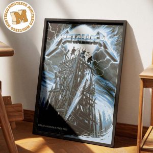 Metallica M72 Detroit North American Tour 2023 Exclusive Colorway Pop Up Shop Decorations Poster Canvas