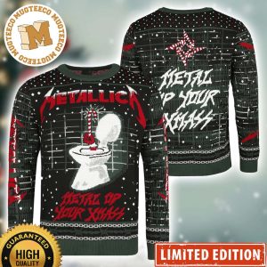Metallica Metal Up Your Xmass Funny Toilet Official 2023 Ugly Christmas Sweater