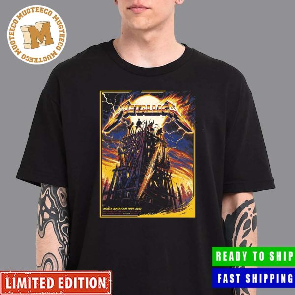 Metallica North American Tour 2023 In St Louis Exclusive Yellow Colorway Poster Essentials T-Shirt