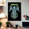 Metallica North American Tour 2023 In St Louis Exclusive Yellow Colorway Poster Canvas For Home Decor