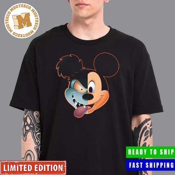 Mickey Mouse Halloween Little Spooky And Little Cute Run Away Brain Essential Shirt