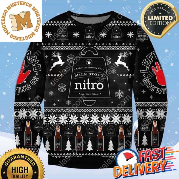 Milk Stout Nitro Ugly Christmas Sweater For Holiday 2023 Xmas Gifts