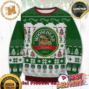 Moosehead Lager 1867 Ugly Christmas Sweater For Holiday 2023 Xmas Gifts