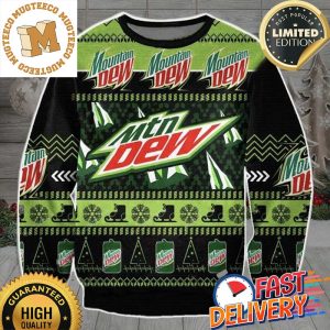 Mountain Dew Ugly Christmas Sweater For Holiday 2023 Xmas Gifts