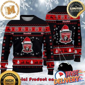 Mountfield HK Tipsport Extraliga Santa Hat Ugly Christmas Sweater For Holiday 2023 Xmas Gifts